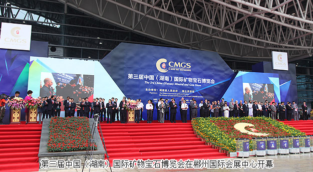 國際礦博會郴州舉辦,胡國安董事長出席開幕式并隨同杜家毫省長一行巡館參觀