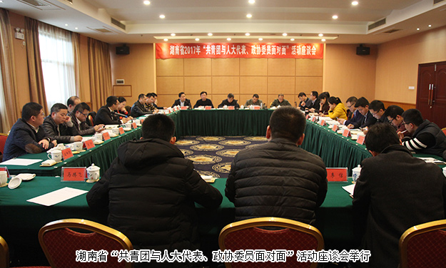 省政協(xié)委員胡國安受邀出席湖南省2017年“共青團(tuán)與人大代表、政協(xié)委員面對面”活動座談會