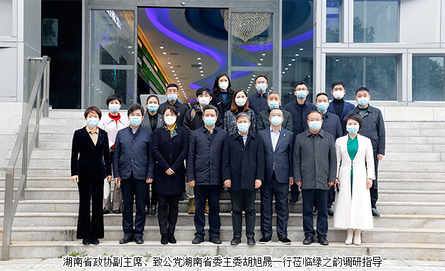 湖南省政協(xié)副主席胡旭晟一行蒞臨綠之韻集團調(diào)研指導(dǎo)