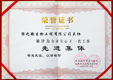 全市關心下一代工作先進集體