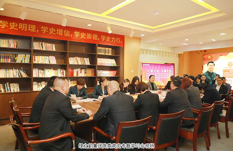 綠之韻集團黨委舉行“奮斗百年路·啟航新征程”黨史專題學習會